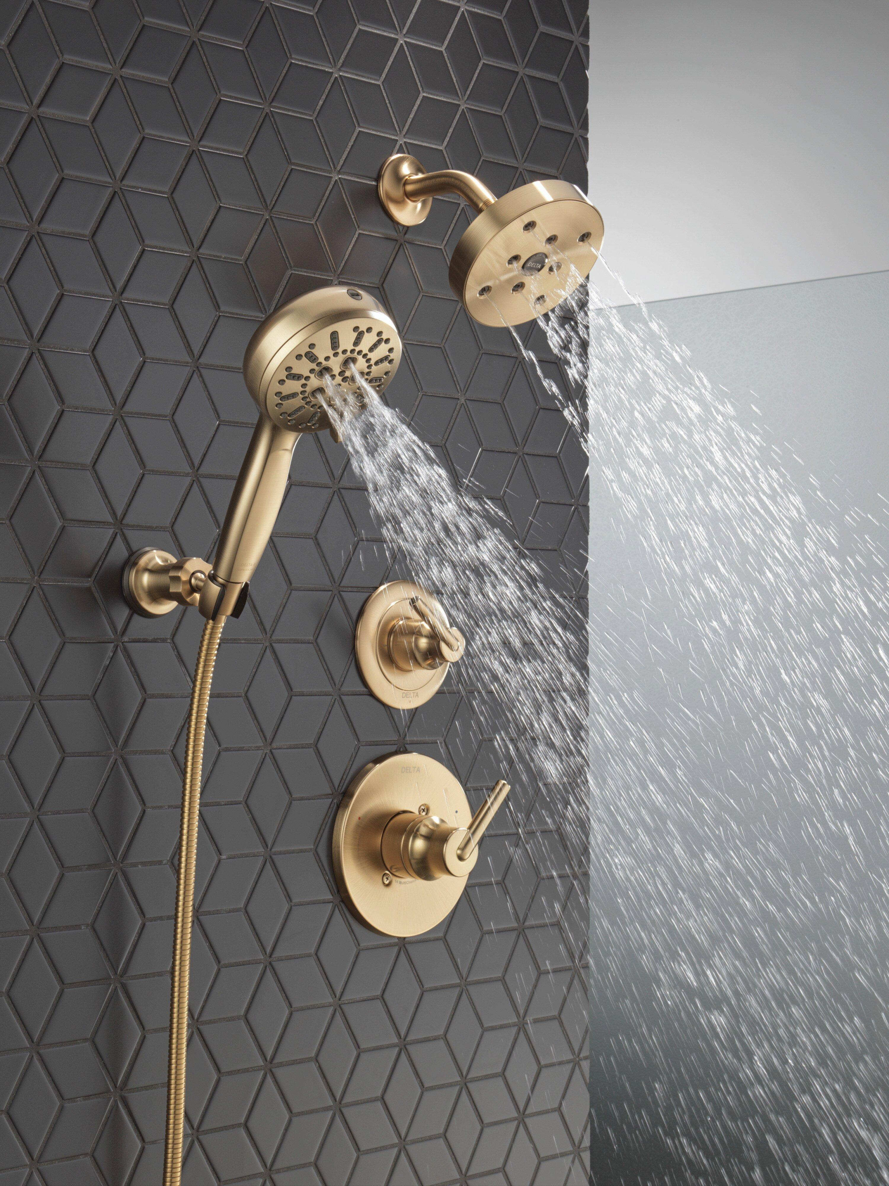 Delta Faucet Brilliance Champagne Bronze Single Handle Bathtub & Shower Faucet (Trim Only) 