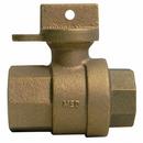2 in. FNPT Lockwing Brass Water Service Ball Curb Stop