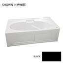60 x 36 in. Acrylic Rectangle Drop-In or Skirted Bathtub with Left Drain in Black
