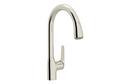 1.8 gpm Single Lever Handle Pull-Down Kitchen Faucet in Polished Nickel