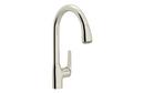 ROHL&reg; Polished Nickel 1.8 gpm Single Lever Handle Pull-Down Kitchen Faucet 
