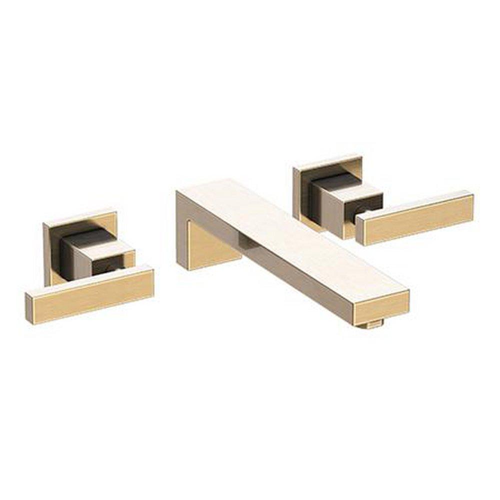 Newport Brass Antique Brass Two Handle Wall Mount and Widespread Bathroom Sink Faucet 