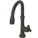 Newport Brass Weathered Brass Pull Down Kitchen Faucet 