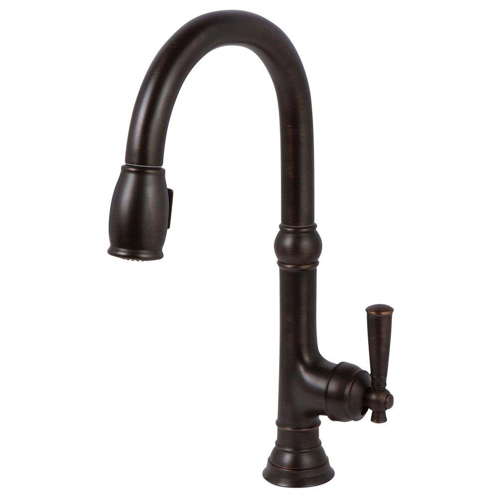 Newport Brass Venetian&reg; Bronze Single Handle Pull Down Kitchen Faucet 