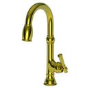 Single Handle Pull Down Bar Faucet in Forever Brass - PVD