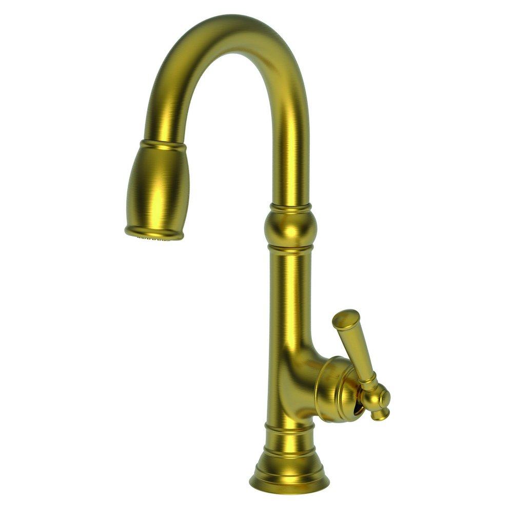 Newport Brass Satin Brass - PVD Single Lever Handle Bar Faucet 