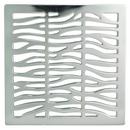 4-1/16 in. Square Shower Drain in Polished Chrome
