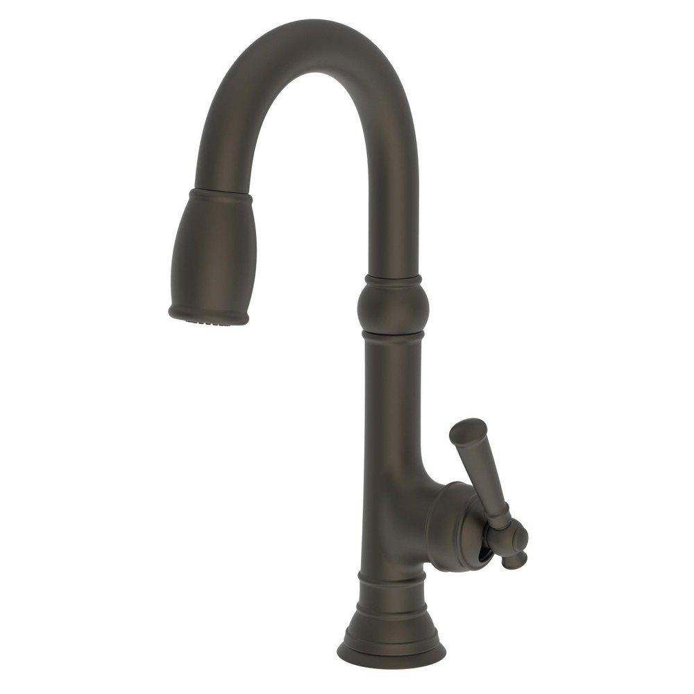 Newport Brass Weathered Brass Single Lever Handle Bar Faucet 