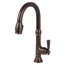 Single Handle Pull Down Kitchen Faucet in Oil Rubbed Bronze - Hand Relieved