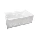 JACUZZI&reg; Oyster 60 x 32 in. Acrylic Rectangle Drop-In or Skirted Bathtub with Left Drain 