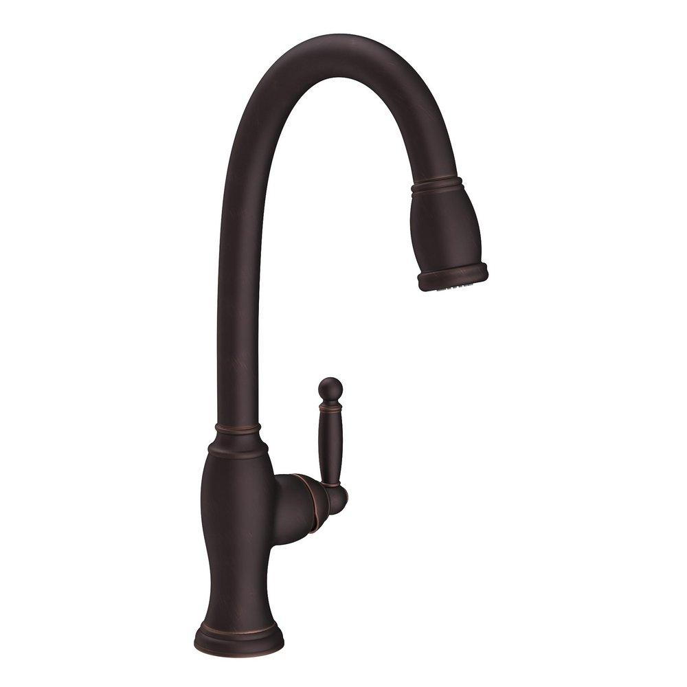 Newport Brass Venetian&reg; Bronze Single Handle Pull Down Kitchen Faucet 