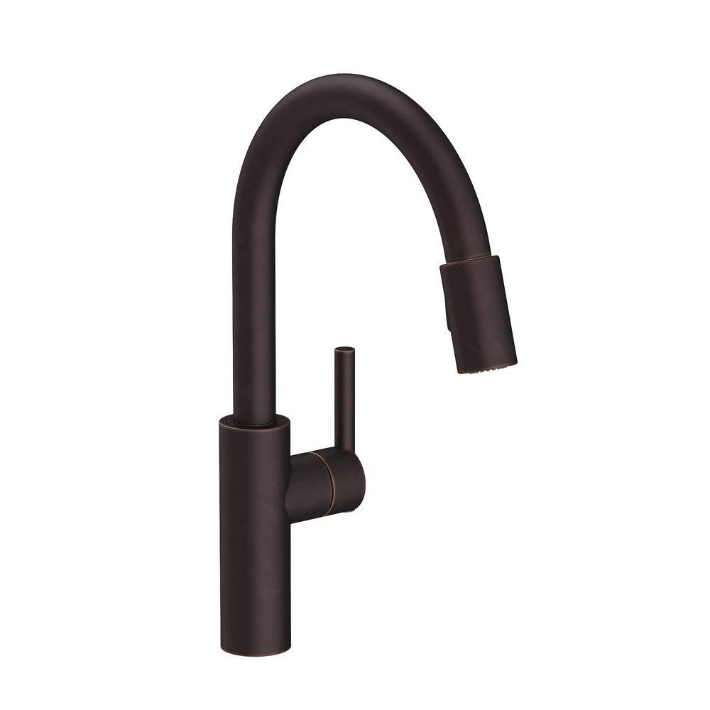 Newport Brass Venetian&reg; Bronze Single Handle Pull Down Kitchen Faucet 