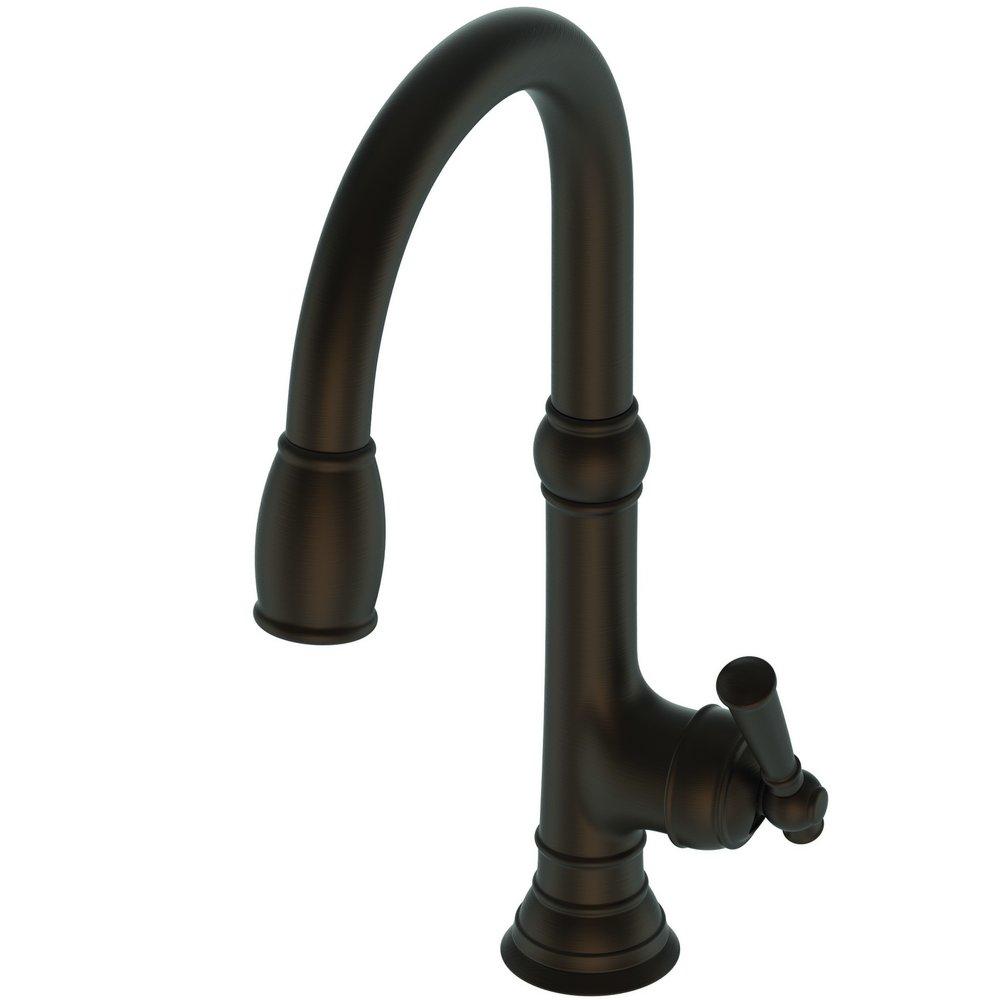 Newport Brass English Bronze Single Handle Pull Down Kitchen Faucet 