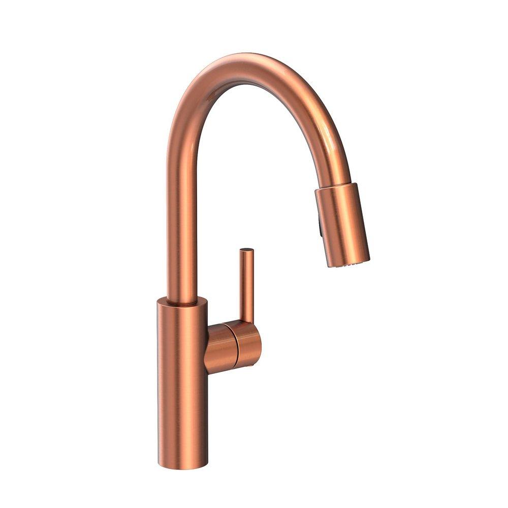 Newport Brass Antique Copper Pull Down Kitchen Faucet 