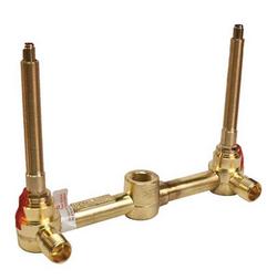 1/2 in. FNPT Wall Mount Two Handle Lavatory Faucet Valve
