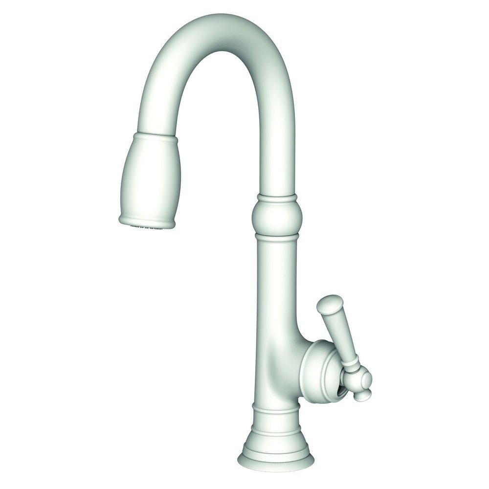 Newport Brass Matte White Single Handle Lever Bar Faucet 