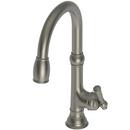 Newport Brass Gun Metal Single Handle Pull Down Kitchen Faucet 