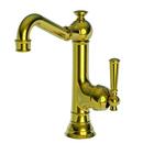 Single Handle Bar Faucet in Unlaquered Brass - Living