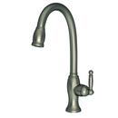 Single Handle Pull Down Kitchen Faucet in Antique Nickel