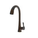 Pull-Down Kitchen Sink Faucet with Single Lever Handle in English Bronze