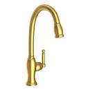 Newport Brass Satin Brass - PVD Single Handle Pull Down Kitchen Faucet 