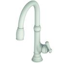 Newport Brass Matte White Single Handle Pull Down Kitchen Faucet 