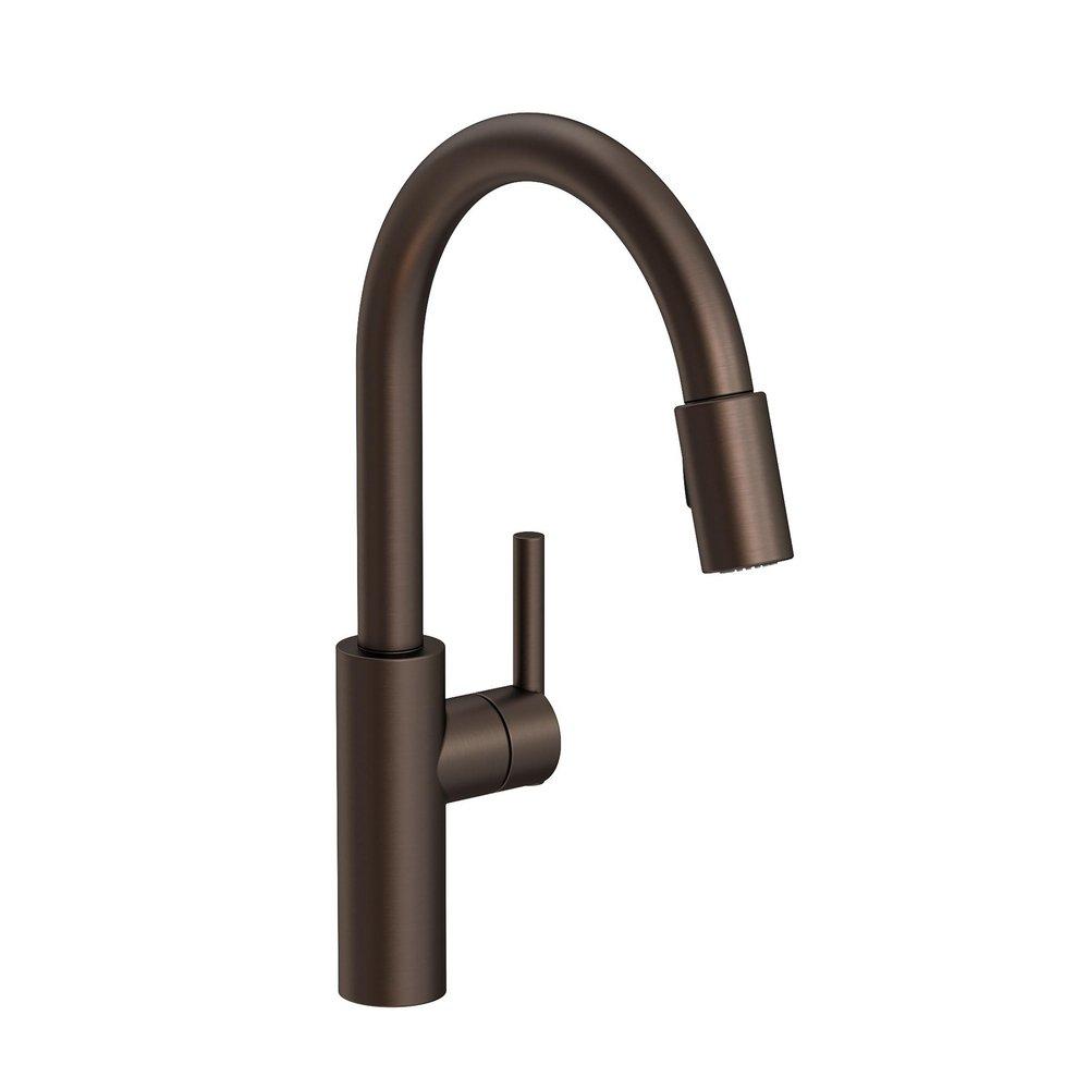 Newport Brass English Bronze Pull Down Kitchen Faucet 