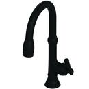 Newport Brass Flat Black Single Handle Pull Down Kitchen Faucet 