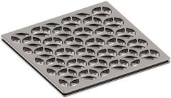 4 in. Square Shower Grate in Polished Nickel