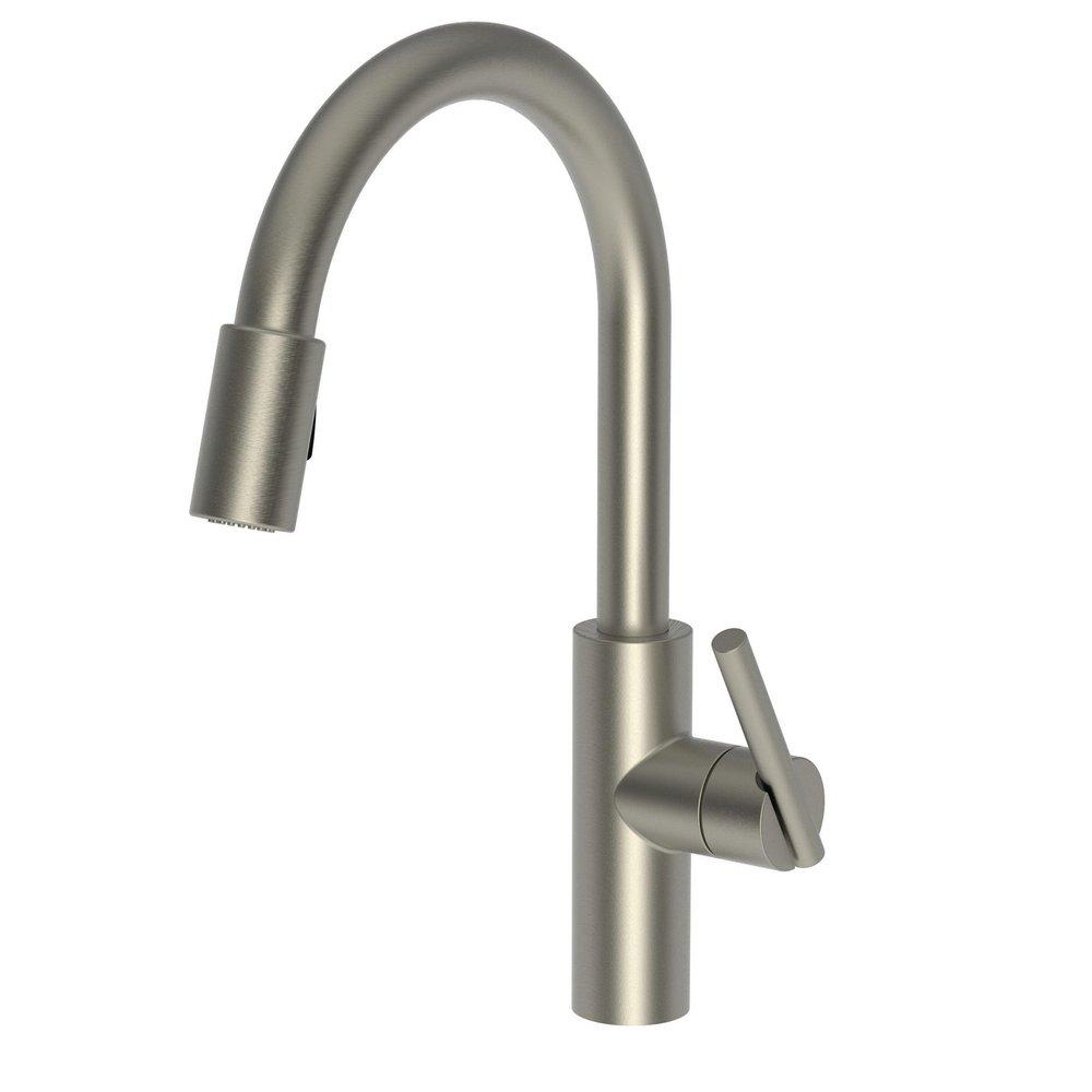 Newport Brass Gun Metal Pull Down Kitchen Faucet 