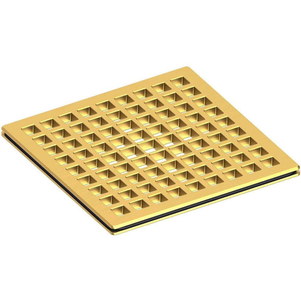 Newport Brass Satin Brass Brass, Stainless Steel Shower Drain Grid 