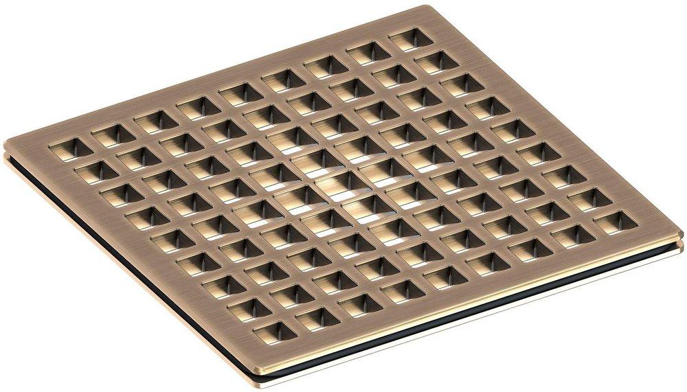 Newport Brass Antique Brass Brass, Stainless Steel Shower Drain Grid 