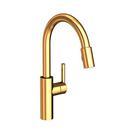 Newport Brass Polished Gold - PVD Single Handle Pull Down Kitchen Faucet 