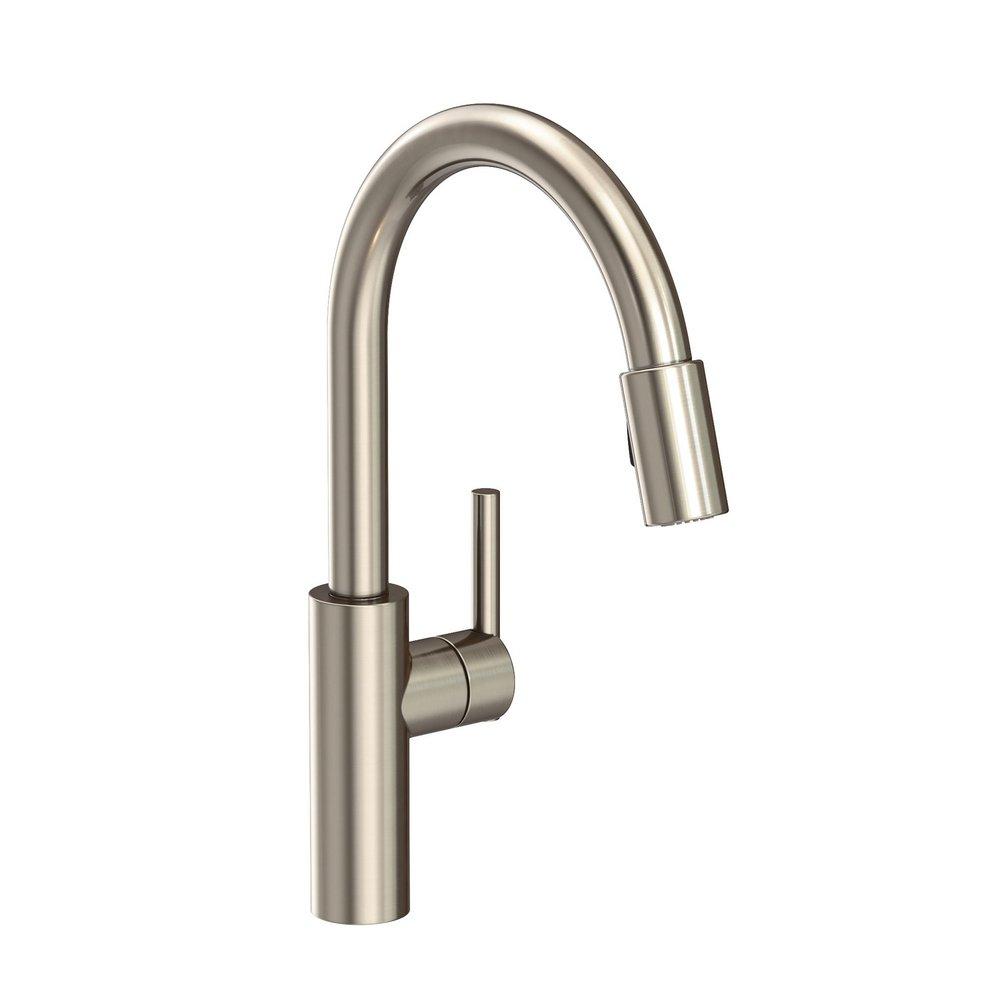 Newport Brass Antique Nickel Pull Down Kitchen Faucet 