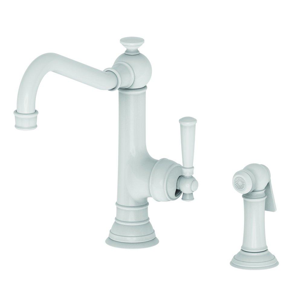 Newport Brass White Single Handle Kitchen Faucet 