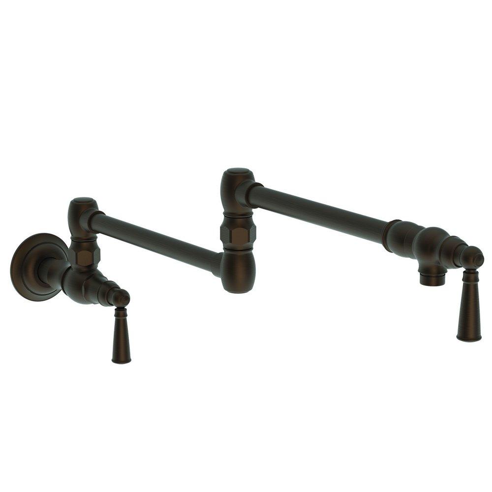 Newport Brass English Bronze Two Handle Lever Handle Pot Filler 