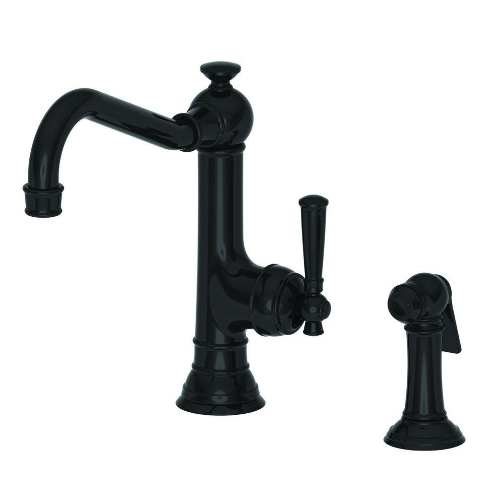Newport Brass Gloss Black Single Handle Kitchen Faucet 