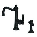 Single Handle Kitchen Faucet in Gloss Black