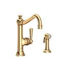 Newport Brass Uncoated Polished Brass - Living Single Handle Kitchen Faucet 