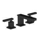 Two Handle Widespread Bathroom Sink Faucet in Flat Black