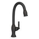 Newport Brass Flat Black Single Handle Pull Down Kitchen Faucet 