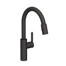 Single Handle Pull Down Kitchen Faucet in Flat Black