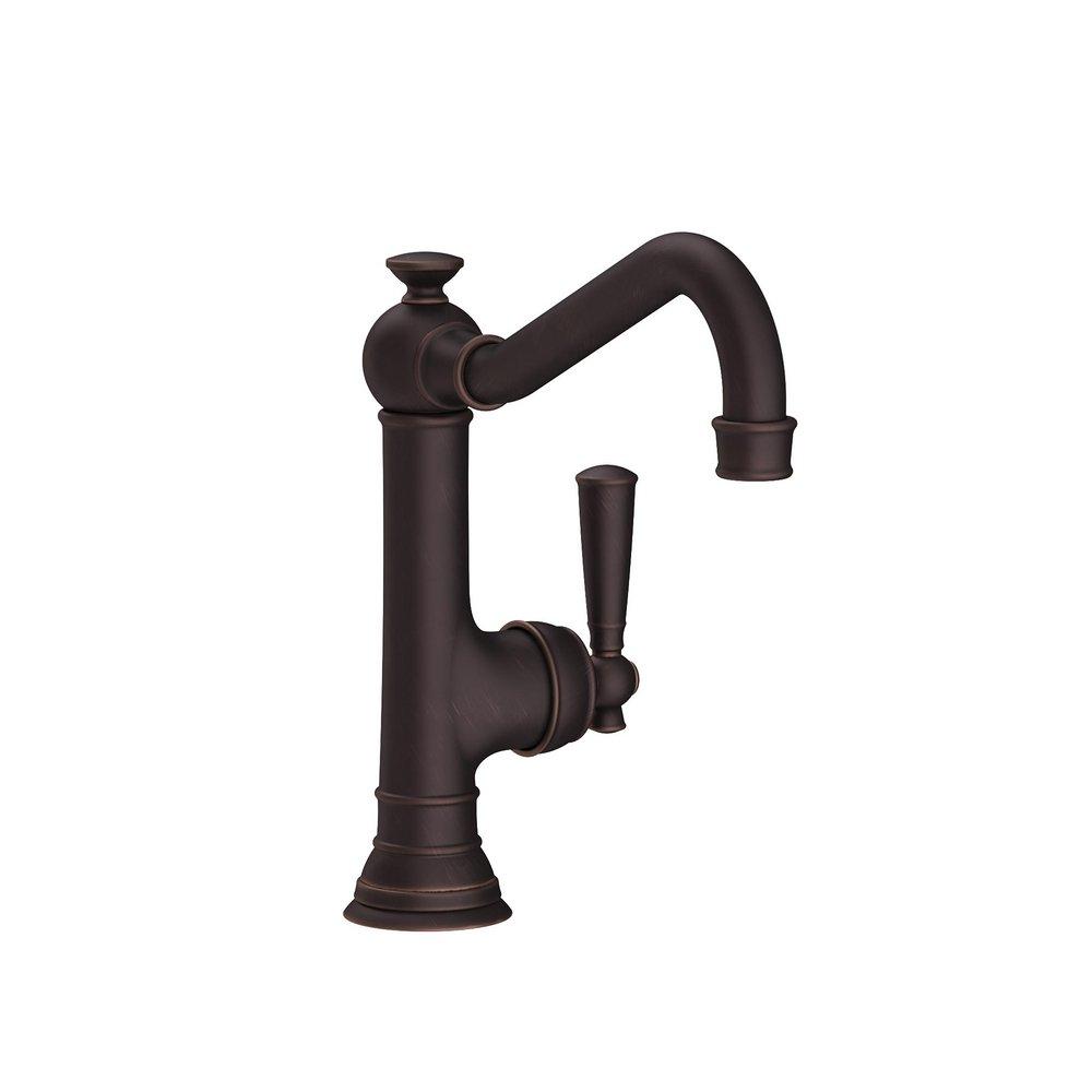 Newport Brass Venetian Bronze 1-Hole Swivel Kitchen Faucet with Single Lever Handle 