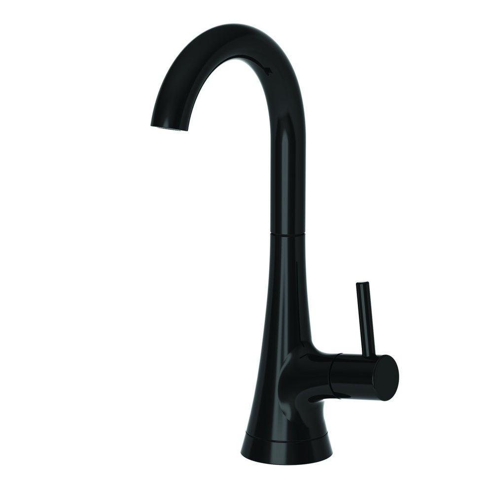 Newport Brass Gloss Black 1 gpm 1 Hole Deck Mount Cold Water Dispenser with Single Lever Handle 