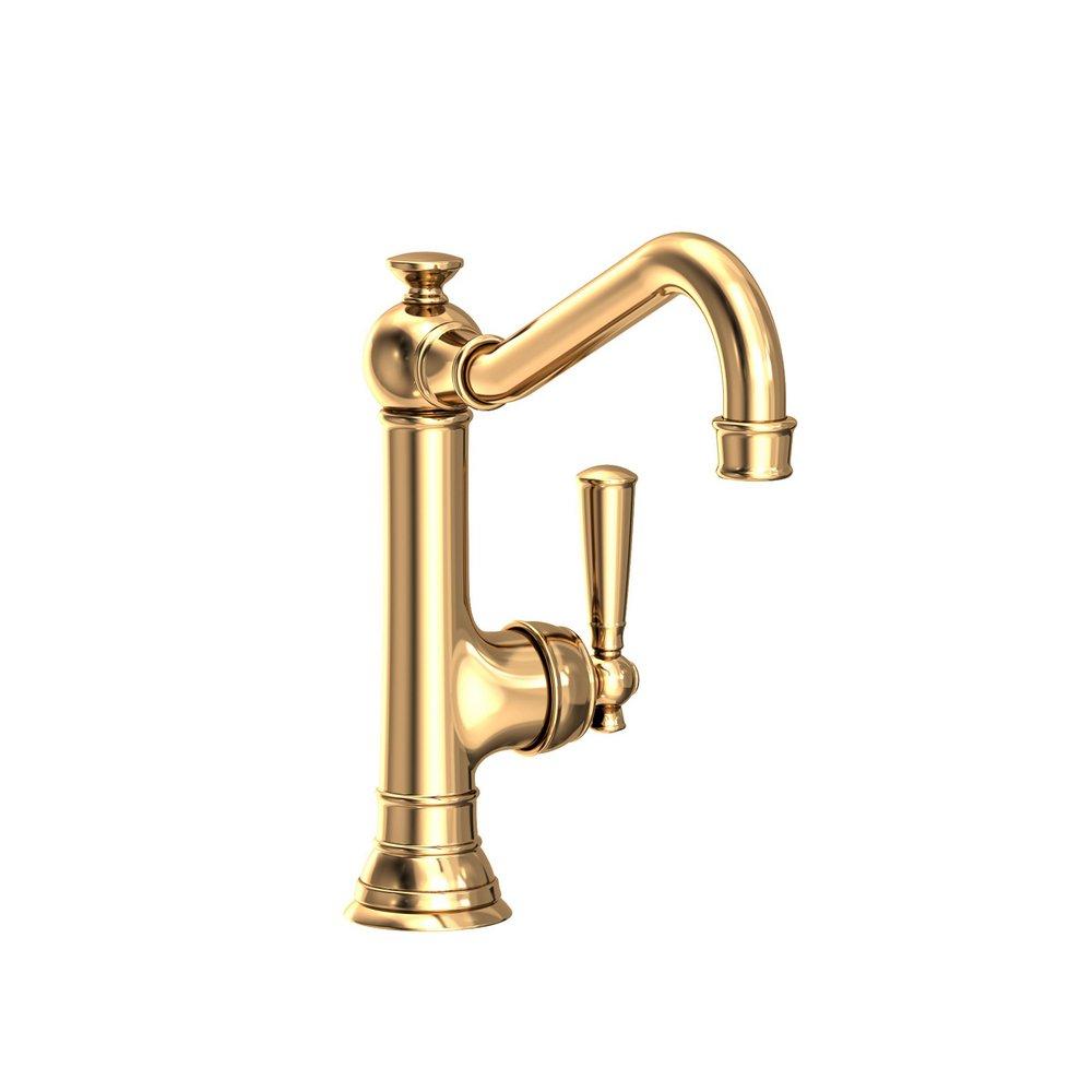 Newport Brass Uncoated Polished Brass - Living Single Handle Kitchen Faucet 