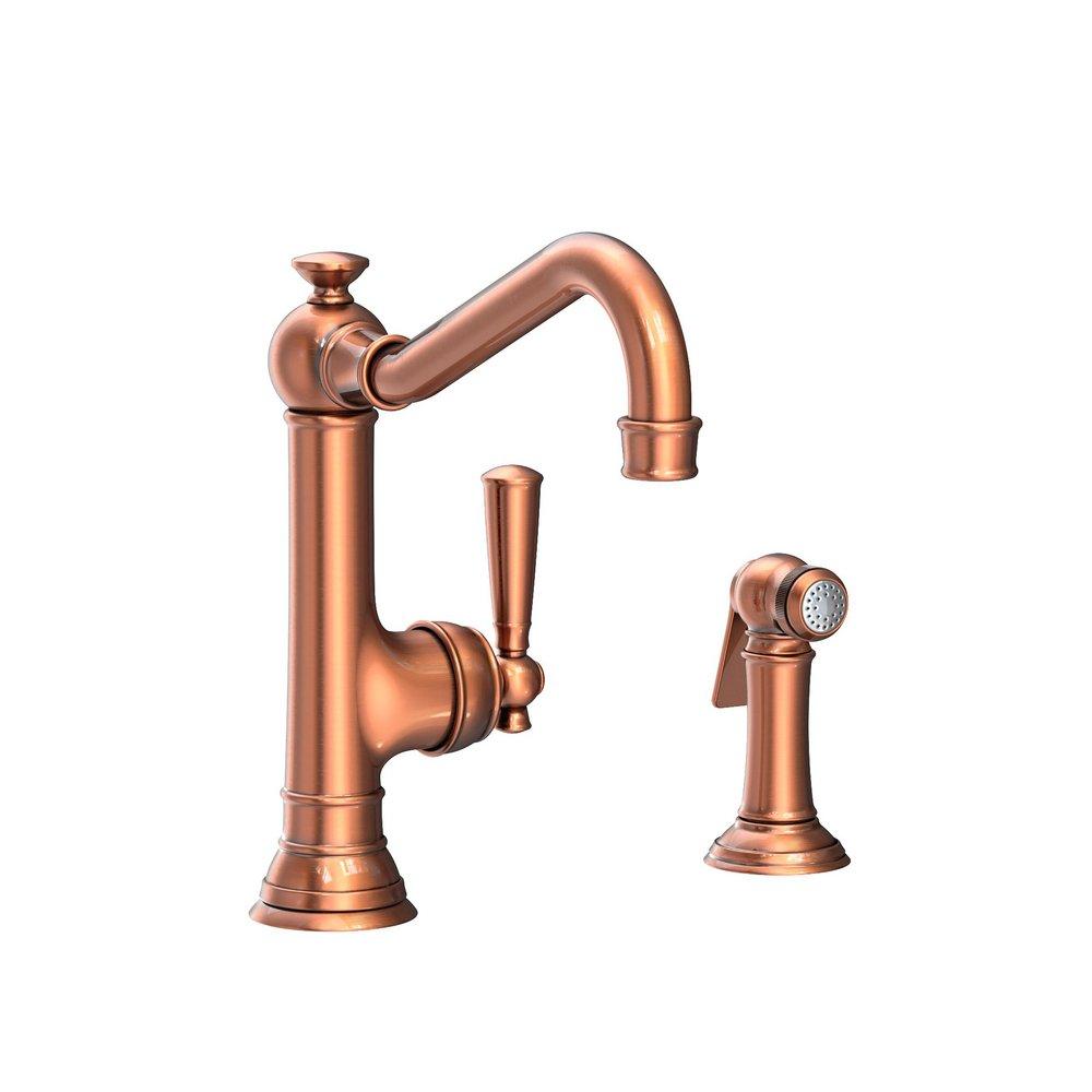 Newport Brass Antique Copper Single Handle Kitchen Faucet 