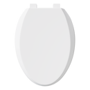 PROFLO&reg; White Elongated Closed Front Toilet Seat 