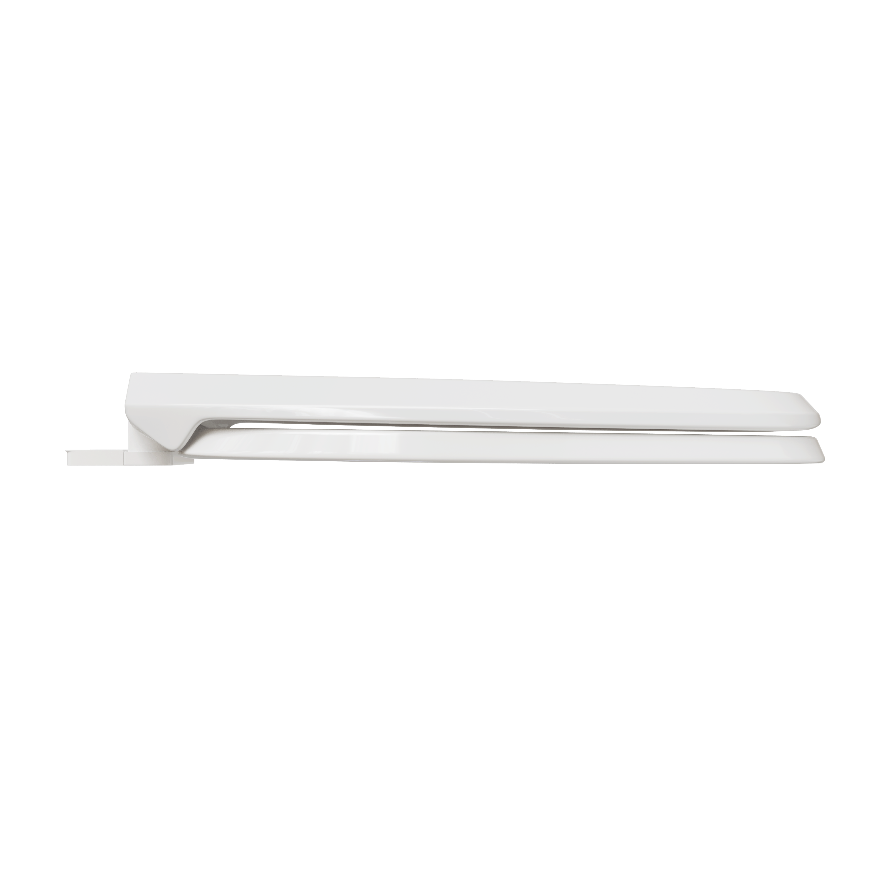 PROFLO&reg; White Elongated Closed Front Toilet Seat 