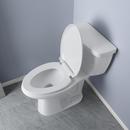PROFLO® White Elongated Closed Front Toilet Seat 