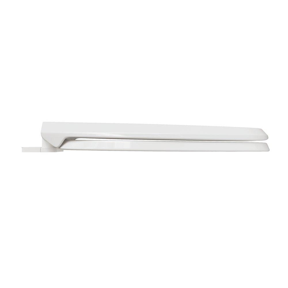 PROFLO&reg; White Elongated Closed Front Toilet Seat 